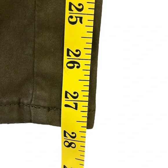 Banana Republic Sloan Utility Ankle Pant Heritage Olive Stretch Cargo Pockets 10 - Picture 10 of 12